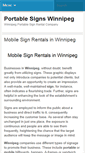 Mobile Screenshot of portablesignswinnipeg.ca